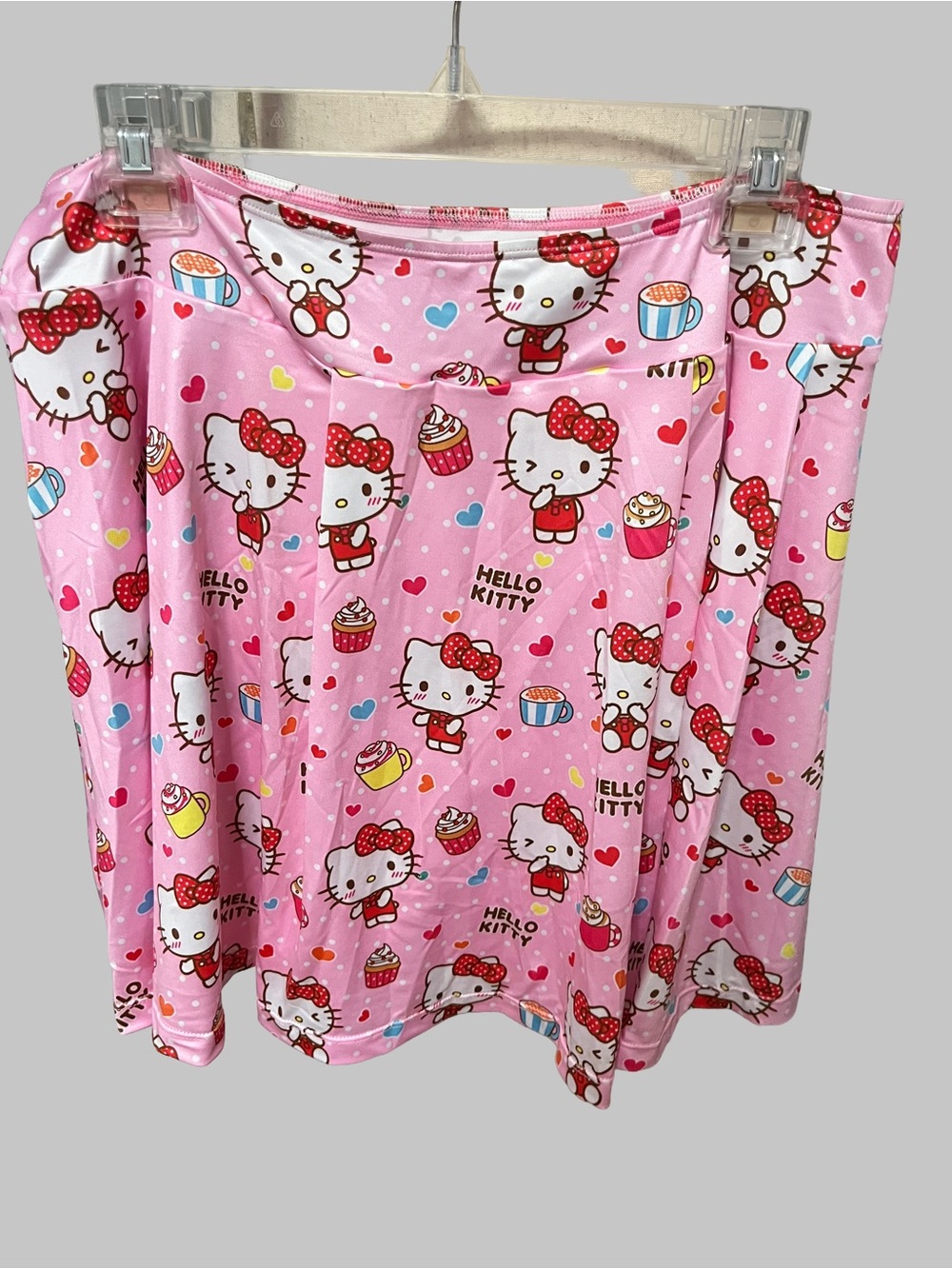 Hello Kitty Pink Cupcake Print Skort